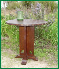 Rare Original Secessionist Influenced Limbert's Lamp Table.